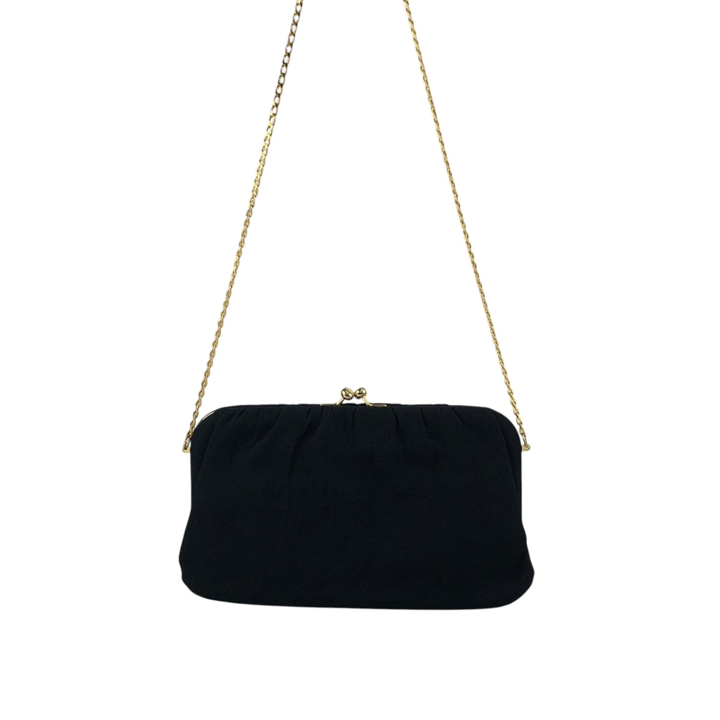 CELINE Blason Chain Shoulder bag Black Vintage yx4igc