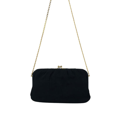CELINE Blason Chain Shoulder bag Black Vintage yx4igc