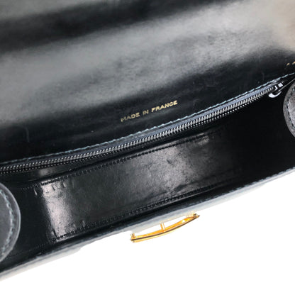 CELINE 馬車皮革斜背包 黑色 復古 whhjwf 