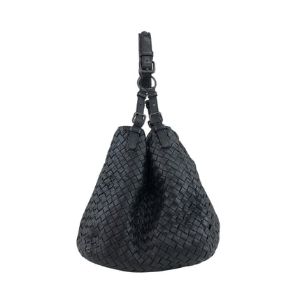 Bottega Veneta Intrecciato Shoulder bag Black Vintage 7fgs3j