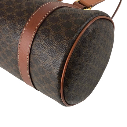 CELINE Macadam Blason Handbag Brown Vintage gbe4wr