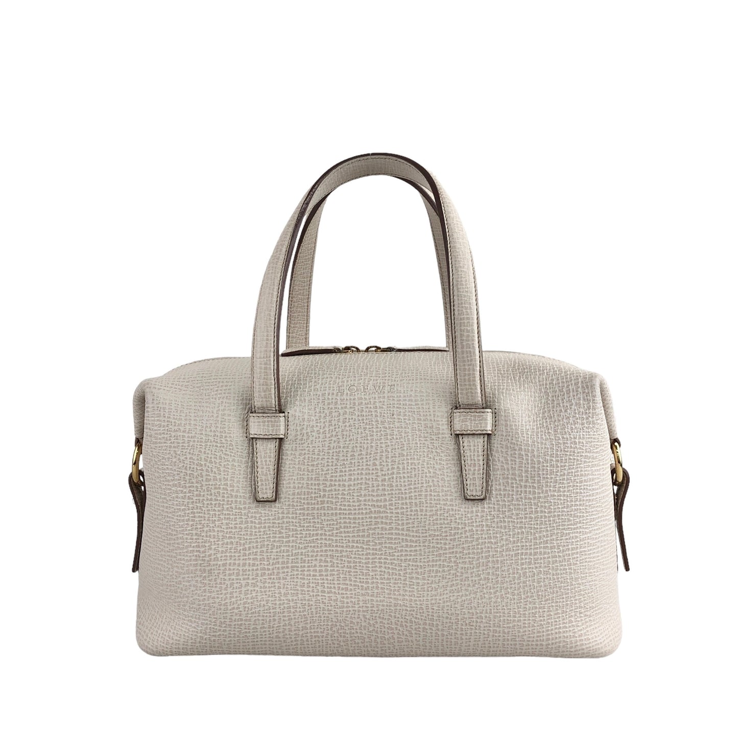 LOEWE Logo Handbag Ivory Vintage caebiw