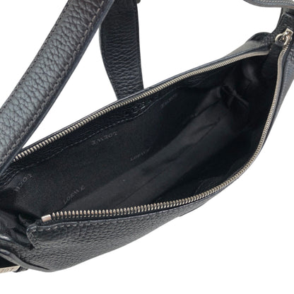 LOEWE Logo Embossed Handbag Black Vintage nk5fxc