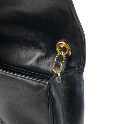 CHANEL Coco Mark Chain Shoulder bag Black Vintage p4crvh