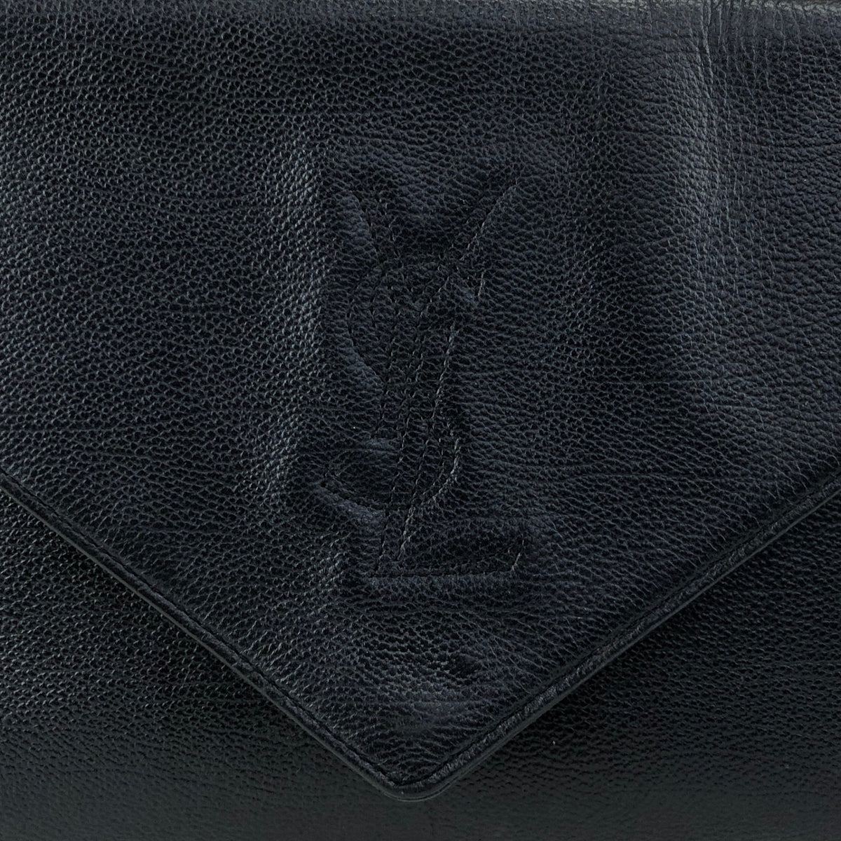 Yves Saint Laurent YSL Logo Shoulder bag Black Vintage p5pe7i