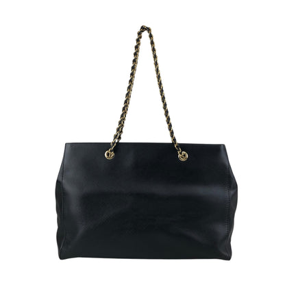 Salvatore Ferragamo Vala Ribbon Handbag Chain Shoulder bag Black Vintage 7fajd7