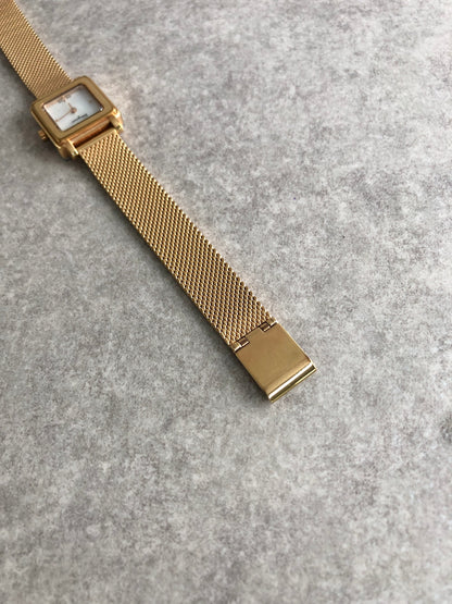 Salvatore Ferragamo Logo Quartz Watch Gold SFBY00219 Vintage bvgk3y