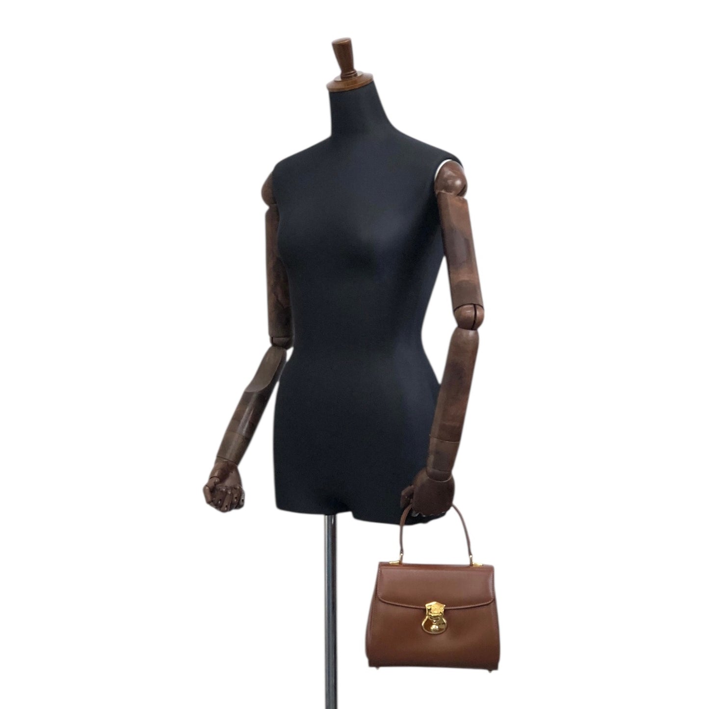 BURBERRY Top Handle Handbag Brown Vintage 6wvw6e