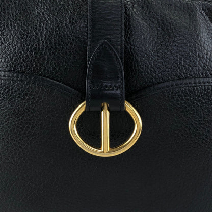 Christian Dior CD Logo Shoulder bag Black Vintage utsbka
