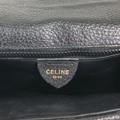 CELINE Blason Shoulder bag Black Vintage ted3ve