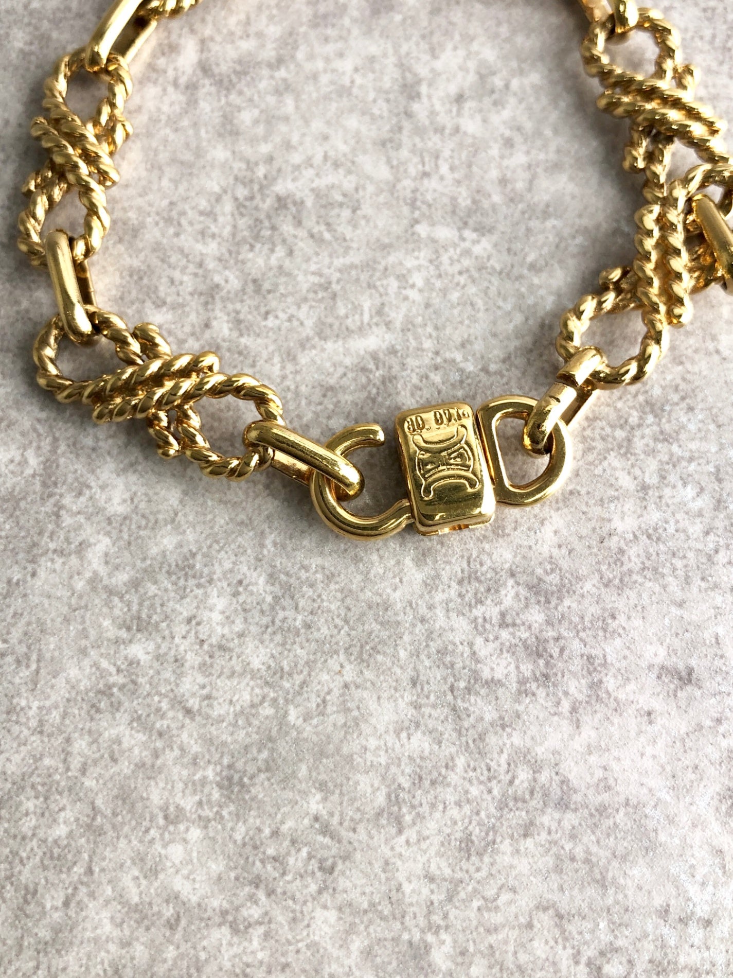 CELINE Bracelet Gold Vintage uy8c5f