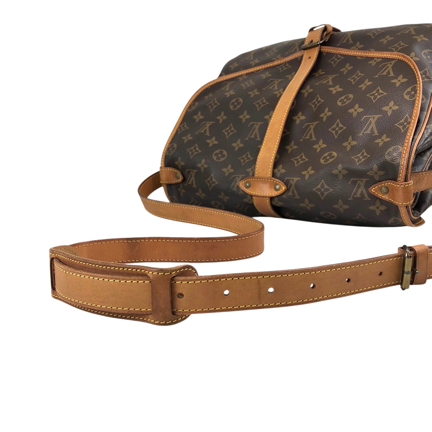 LOUIS VUITTON Monogram Shoulder bag Brown M42256 Vintage 38nfh4