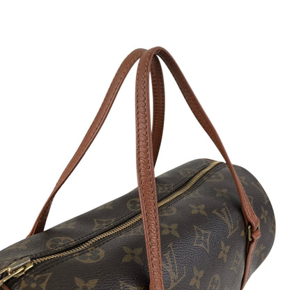 LOUIS VUITTON Monogram Handbag Brown Vintage dwmmh5