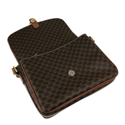 CELINE Macadam Horse Bit Shoulder bag Brown Vintage 3h7y8z