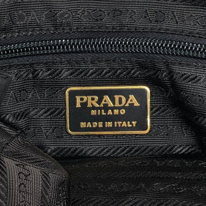 PRADA Triangle Logo Shoulder bag Hobobag Black Vintage u73w2i