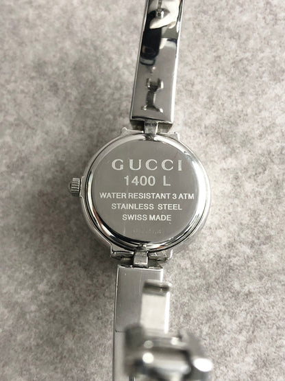 GUCCI Quartz Watch Silver 1400L Vintage dwxiyn
