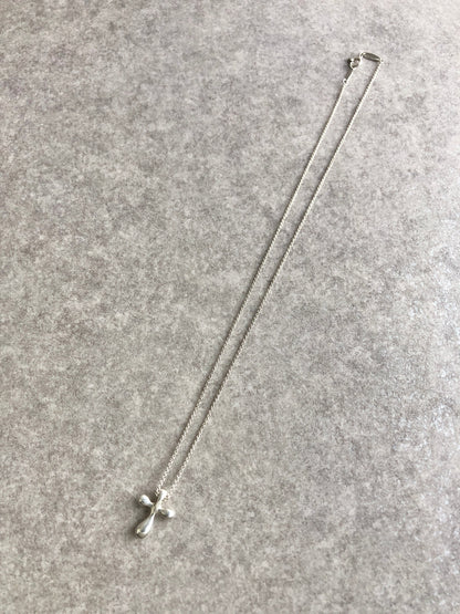 Tiffany & Co. Cross Motif Necklace Silver Vintage upy5ep