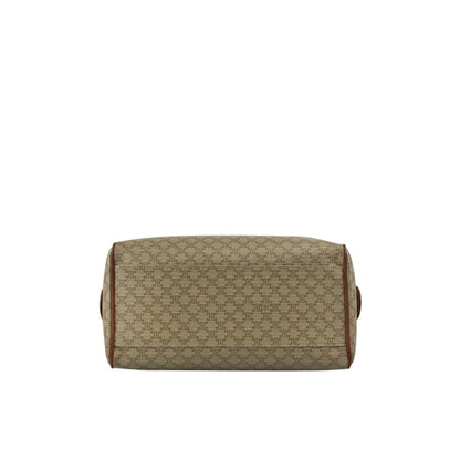 CELINE Macadam Blason Two-way Small Boston bag Shoulder bag Beige Vintage ppn4pg