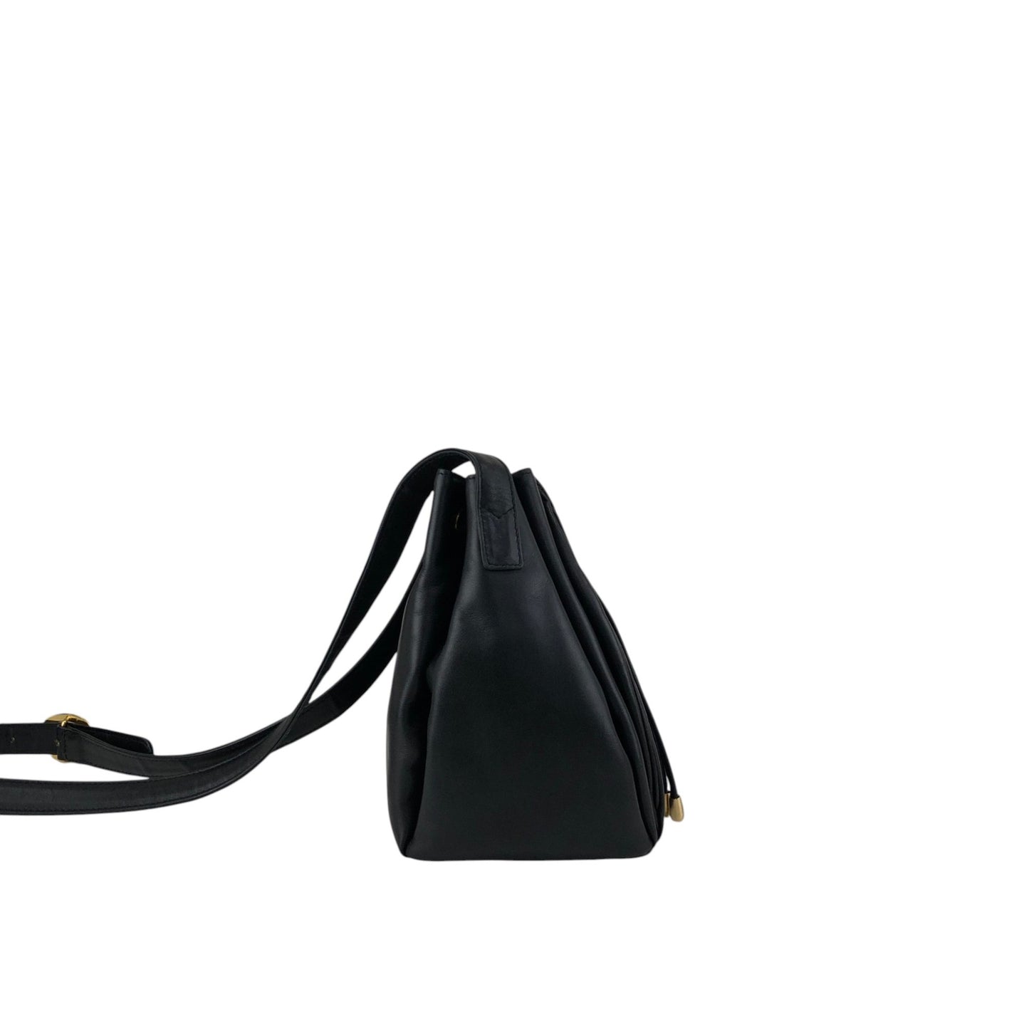 Christian Dior Logo Charm Small Shoulder bag Black Vintage gpxtra