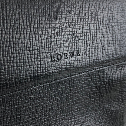 LOEWE Logo Embossed Shoulder bag Black Vintage htcz22