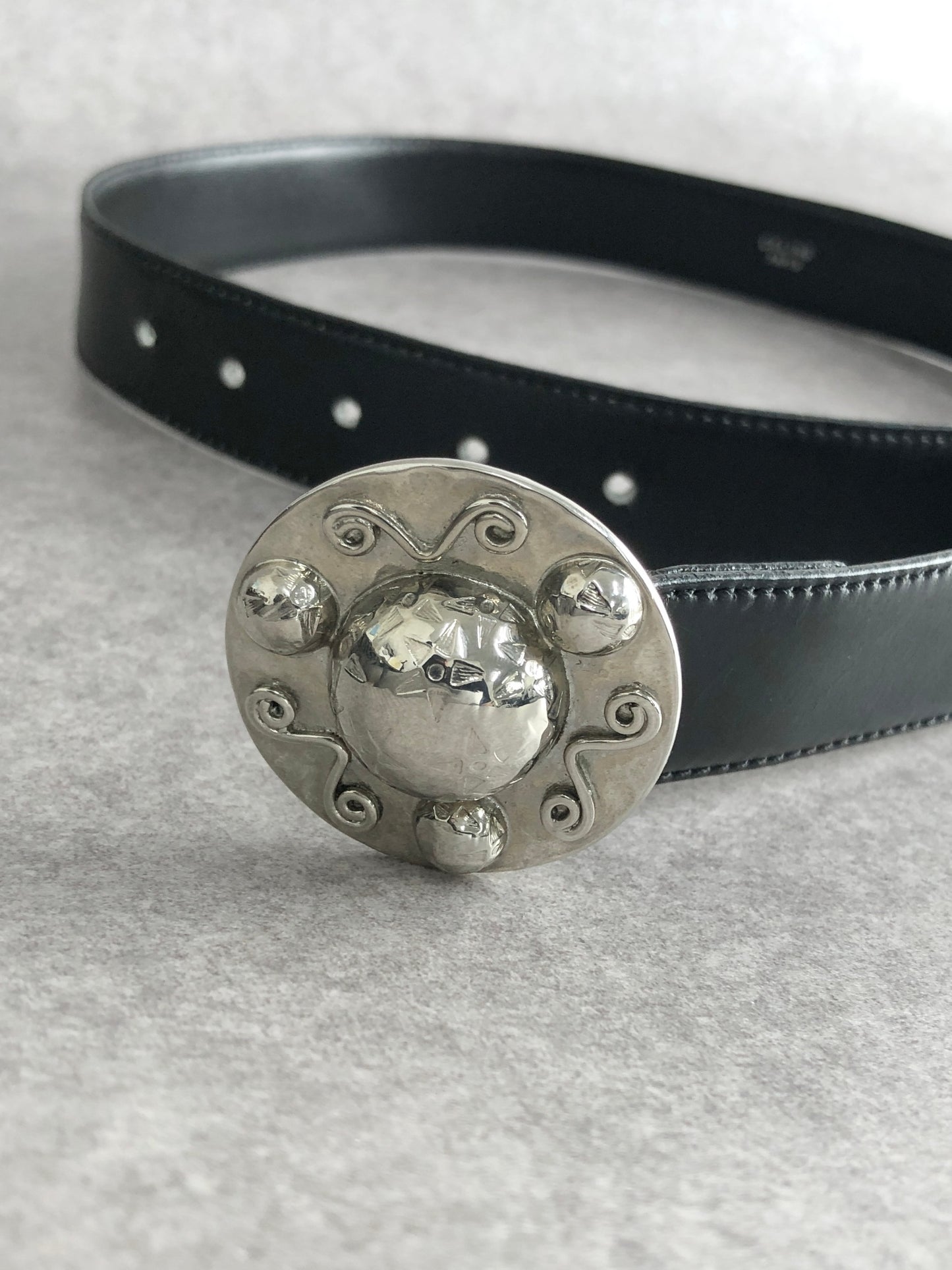 CELINE Starball Belt Black Vintage dbrkxv