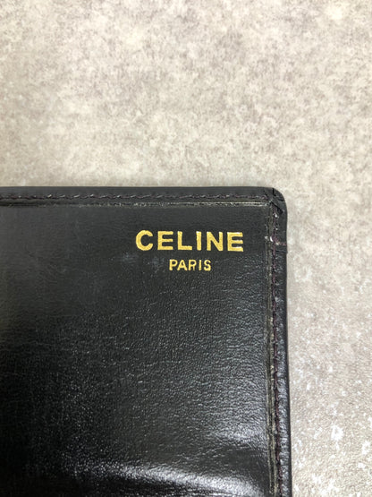 CELINE Horse Bit Wallet Black Vintage mtikgu