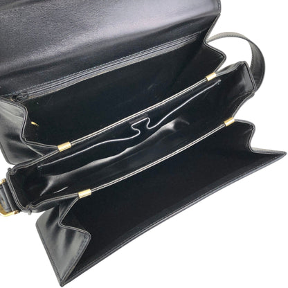 CELINE Blason Shoulder bag Black Vintage iw3njy