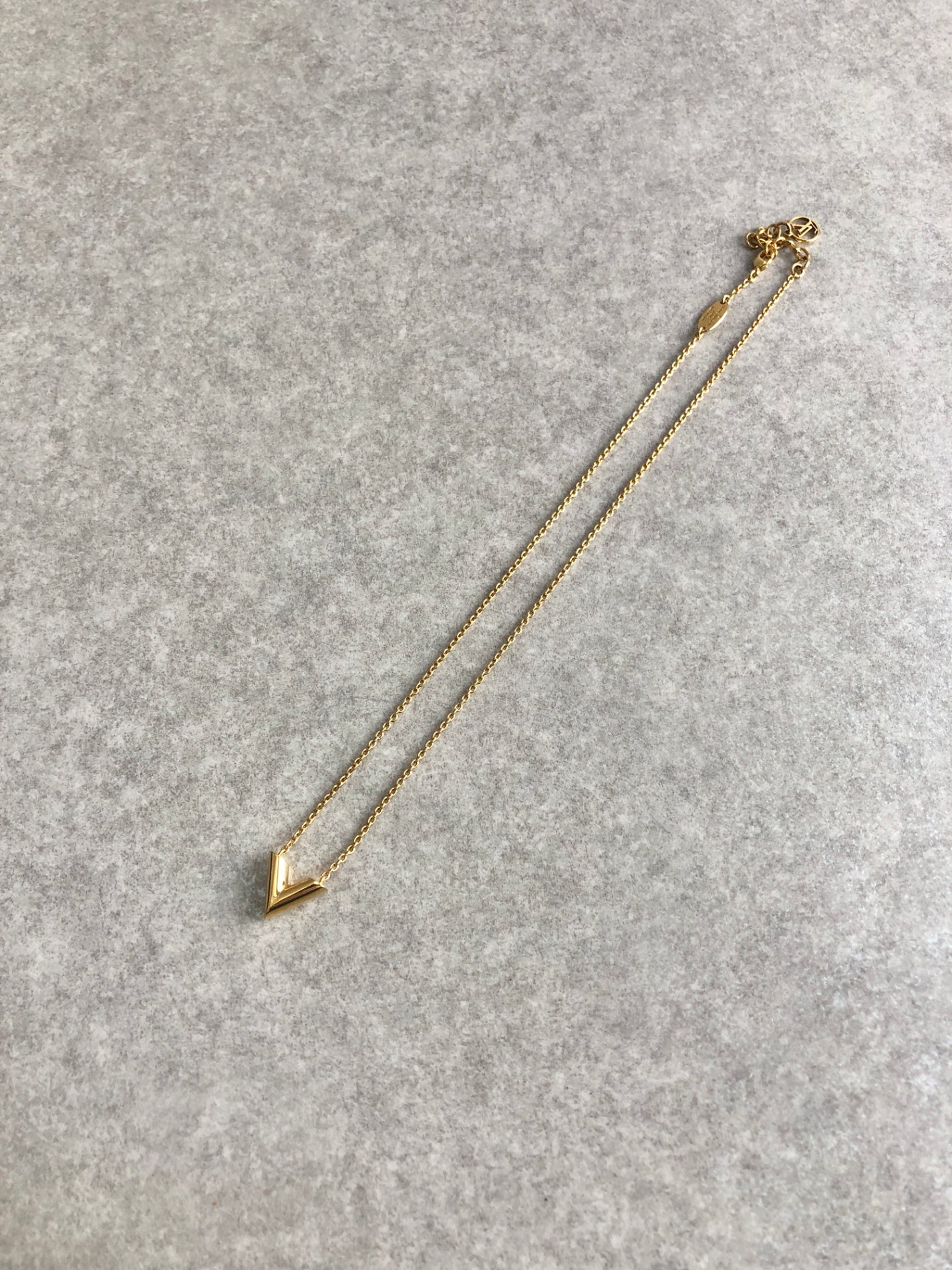 LOUIS VUITTON Necklace Gold Vintage rjpzsp