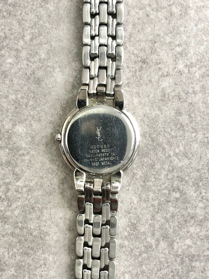 Yves Saint Laurent Watch Silver Vintage jut627