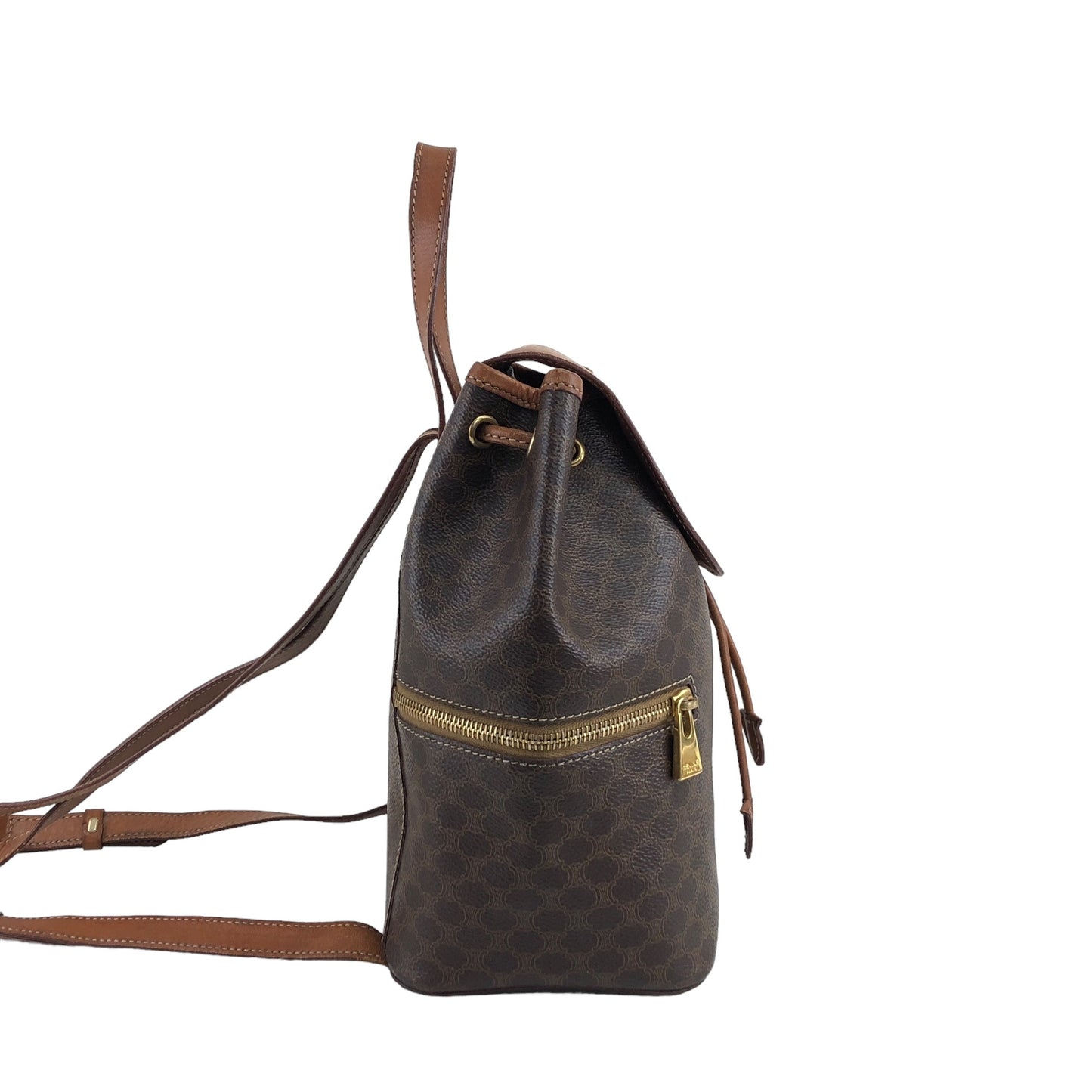 CELINE Macadam Blason Backpack Brown Vintage nmaxvd