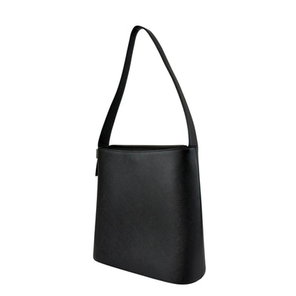 BURBERRY Logo Shoulder bag Black Vintage ikbt34