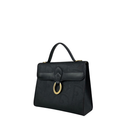 Christian Dior Trotter Logo Two-way Handbag Shoulder bag Black Vintage x7s3ai