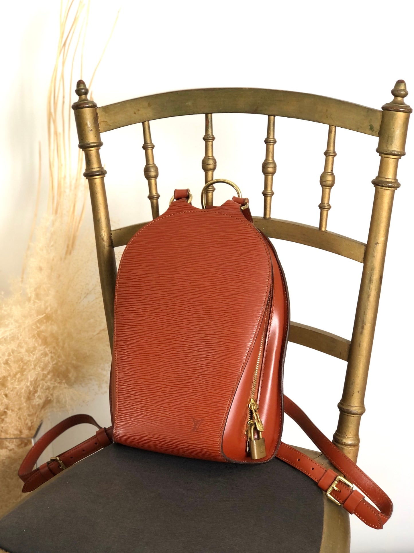 LOUIS VUITTON Epi Backpack Brown M52233 Vintage dfeveu