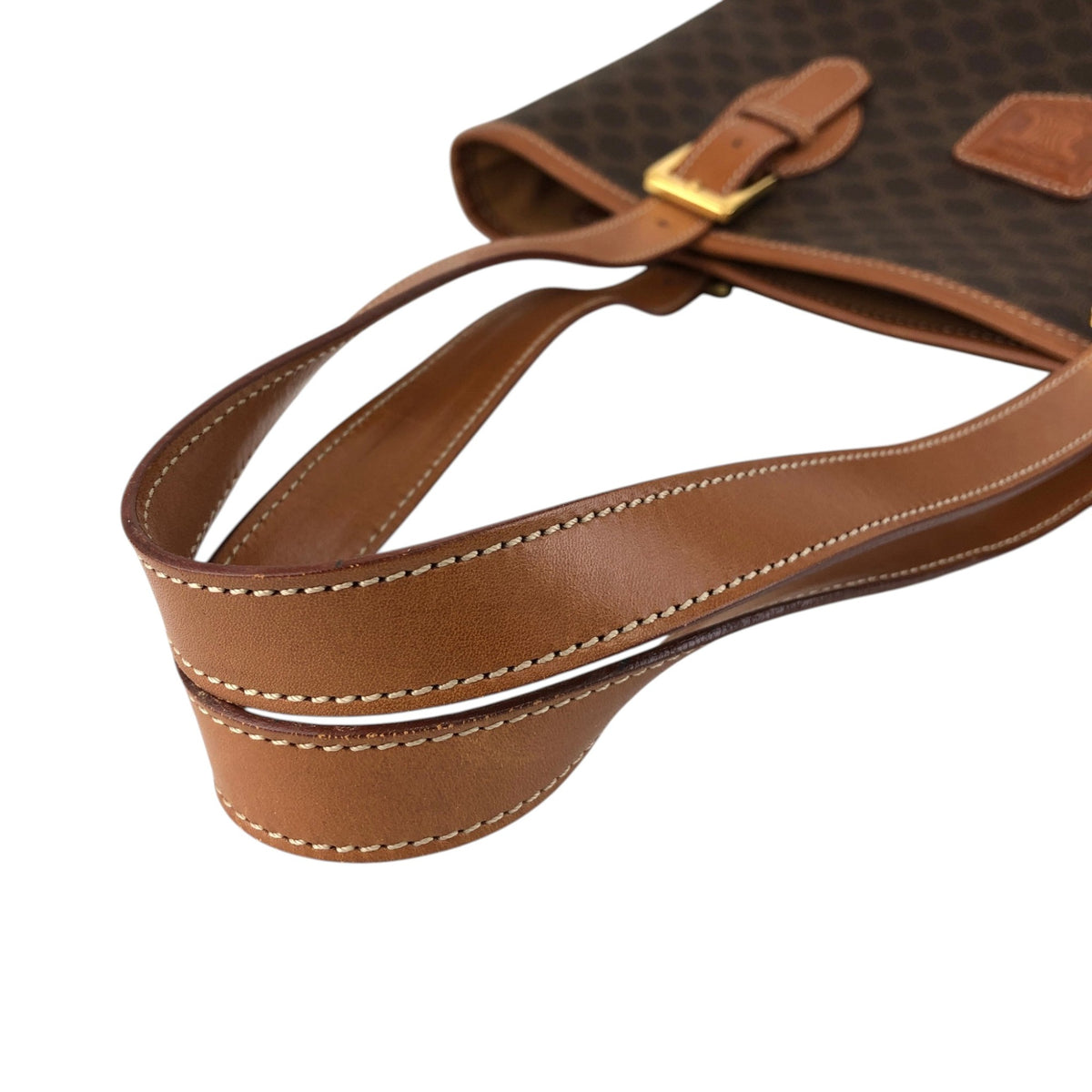 CELINE Macadam Blason Totebag Brown Vintage 4gjmmr