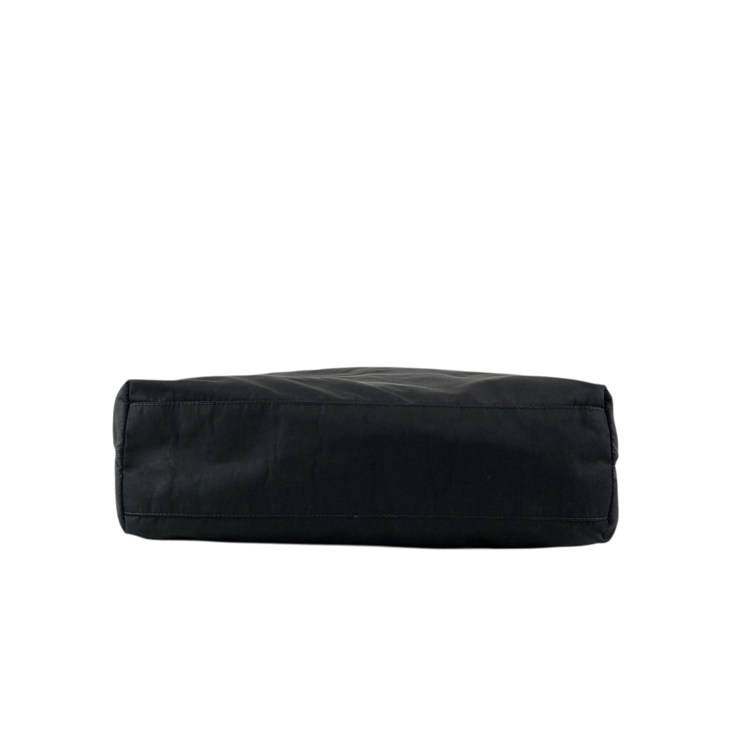PRADA Tessuto Triangle Logo Totebag Black Vintage znncse