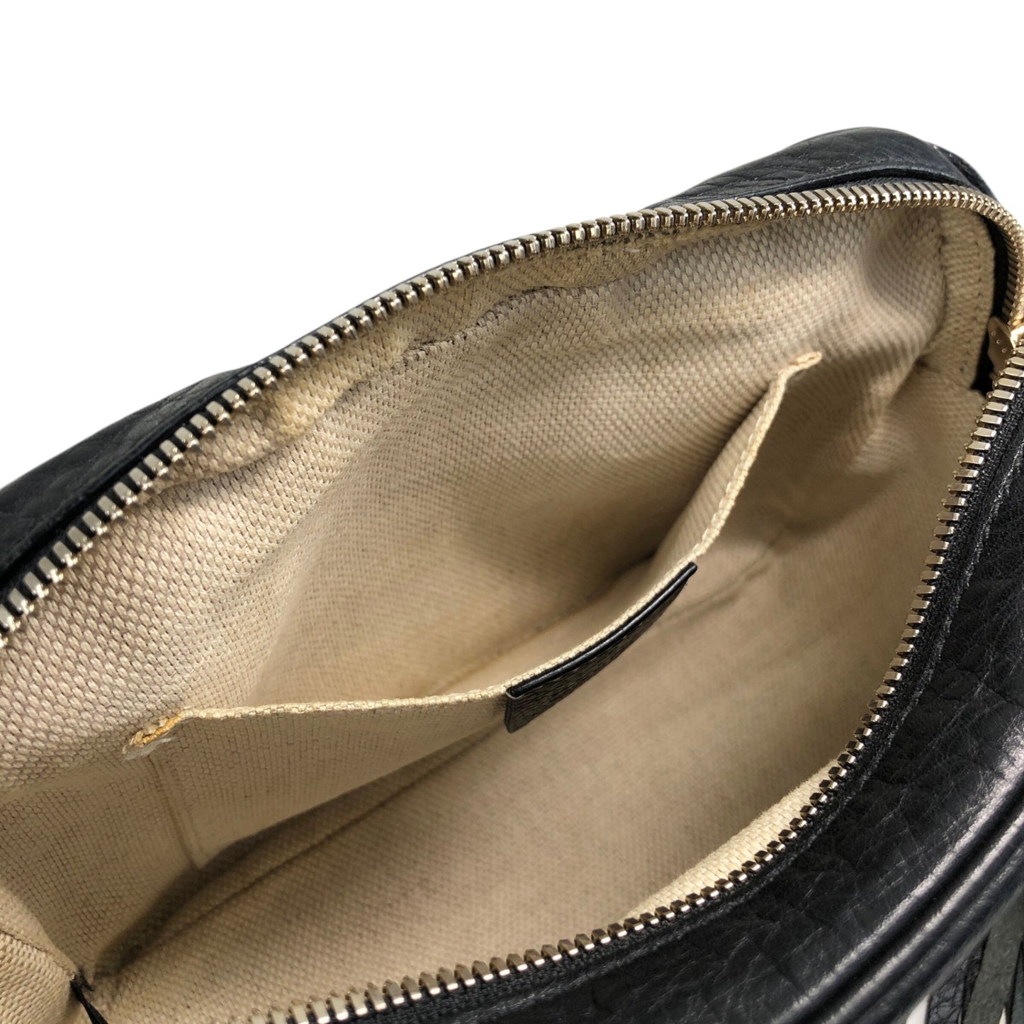 GUCCI Interlocking Tassel Crossbody Shoulder bag Black Vintage svpa7z