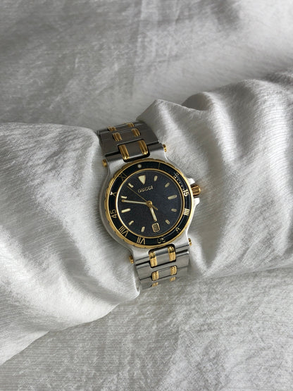 GUCCI Watch Silver×Gold 9700L Vintage vucvja