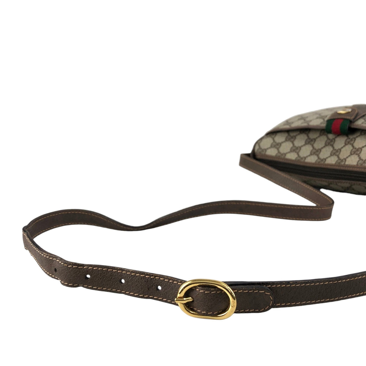 GUCCI Sherry Line Shoulder bag Beige Vintage h47gp3