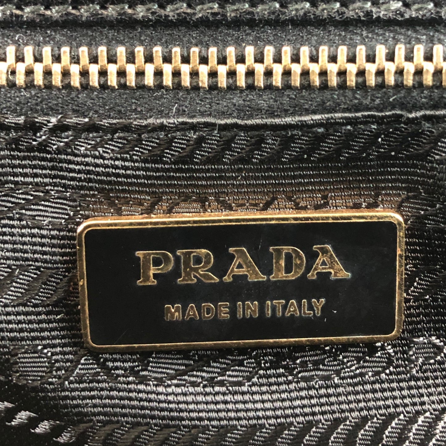 PRADA Handbag Boston bag Black Vintage ruijbf