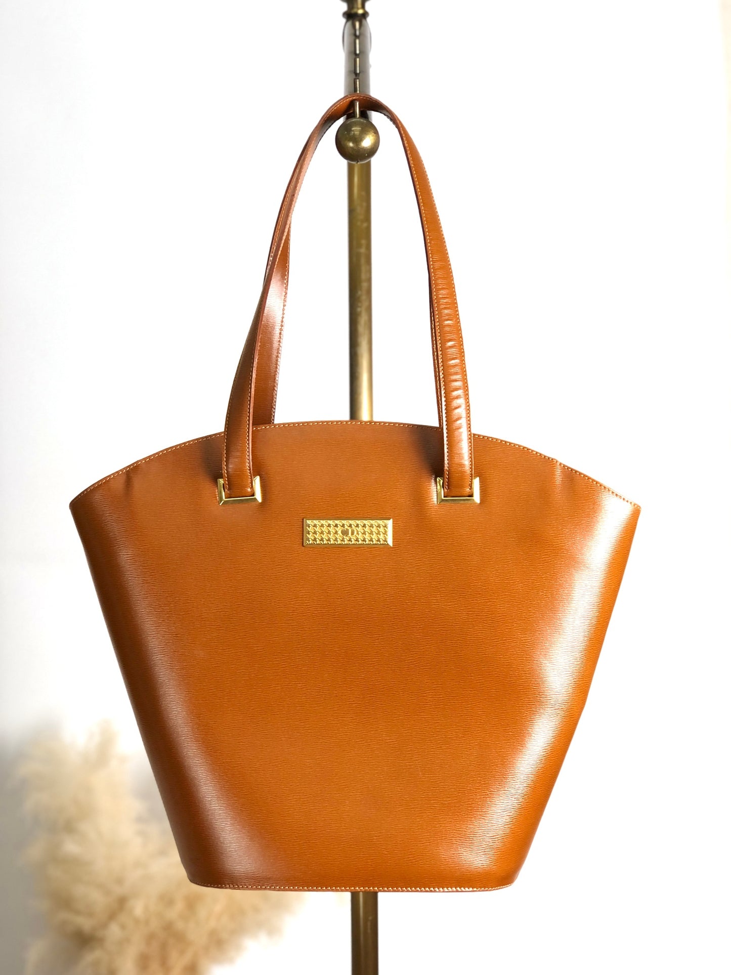 Christian Dior Logo Totebag Brown Vintage 57kjwn