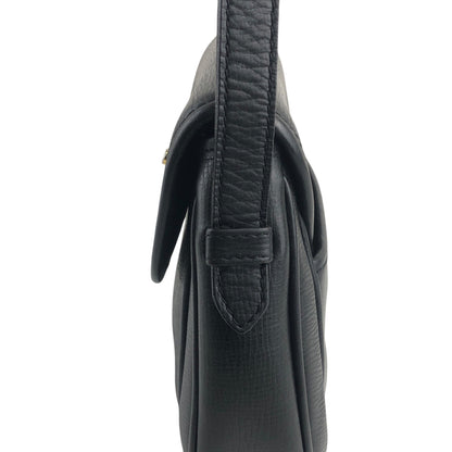 CELINE Gancini Shoulder bag Black Vintage 4xp2cr