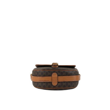 CELINE Macadam Blason Shoulder bag Brown Vintage aj8afn