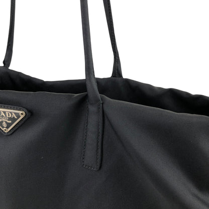 PRADA Tessuto Triangle Logo Totebag Black Vintage m8ccmn