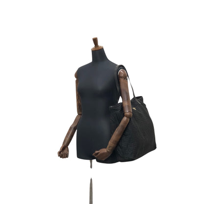 PRADA Triangle Logo Handbag Black Vintage vjh8nj