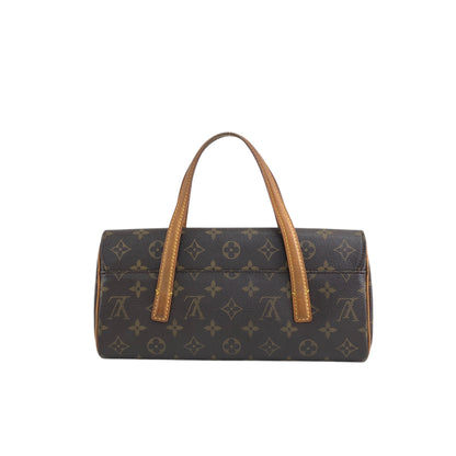LOUIS VUITTON Monogram Handbag Brown Vintage kjp7uf