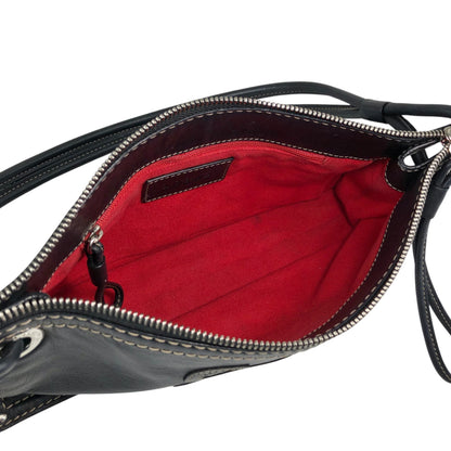 LOEWE Anagram Stitch Shoulder bag Black Vintage ugpzsh