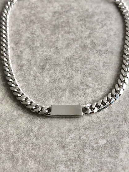 Christian Dior Logo Motif Bracelet Silver Vintage kwbdp7