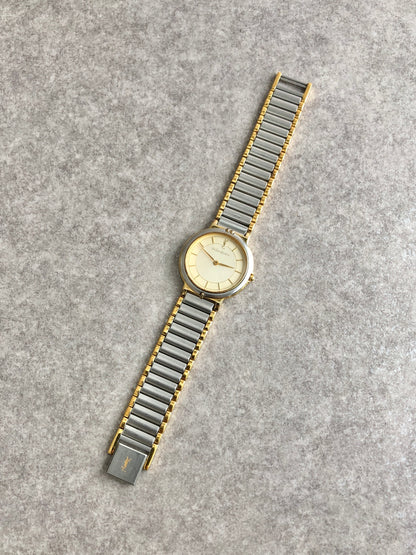 Yves Saint Laurent Quartz Watch Silver 4620-62267Y Vintage aje2i6