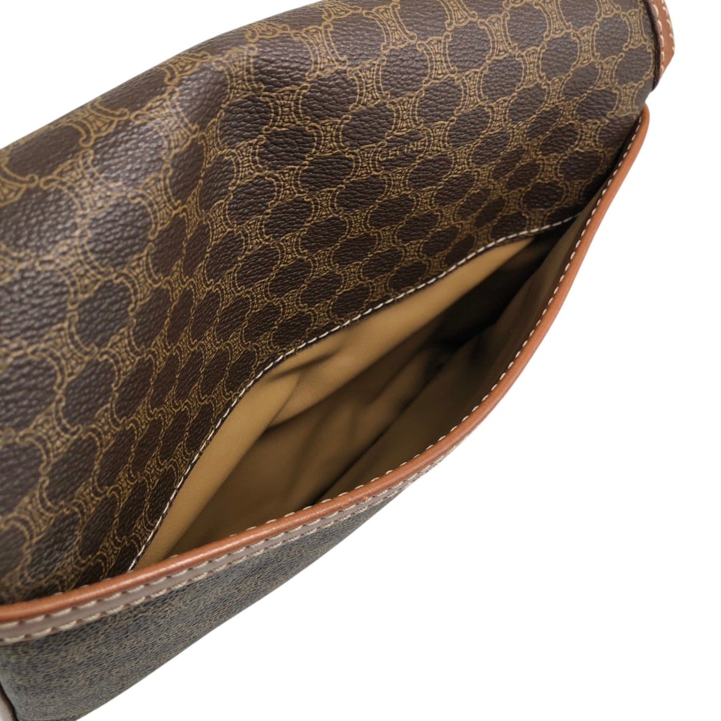 CELINE Macadam Horse Bit Shoulder bag Brown Vintage 3h7y8z