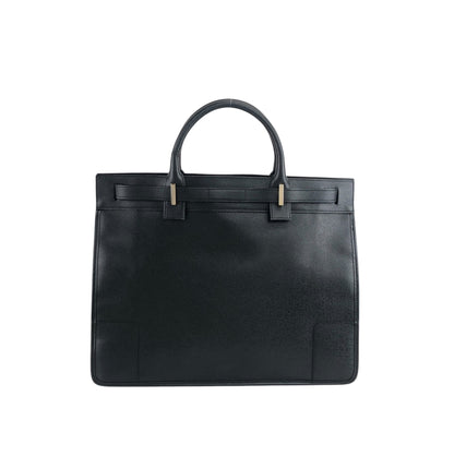 GUCCI Logo Handbag Black Vintage wmdsba